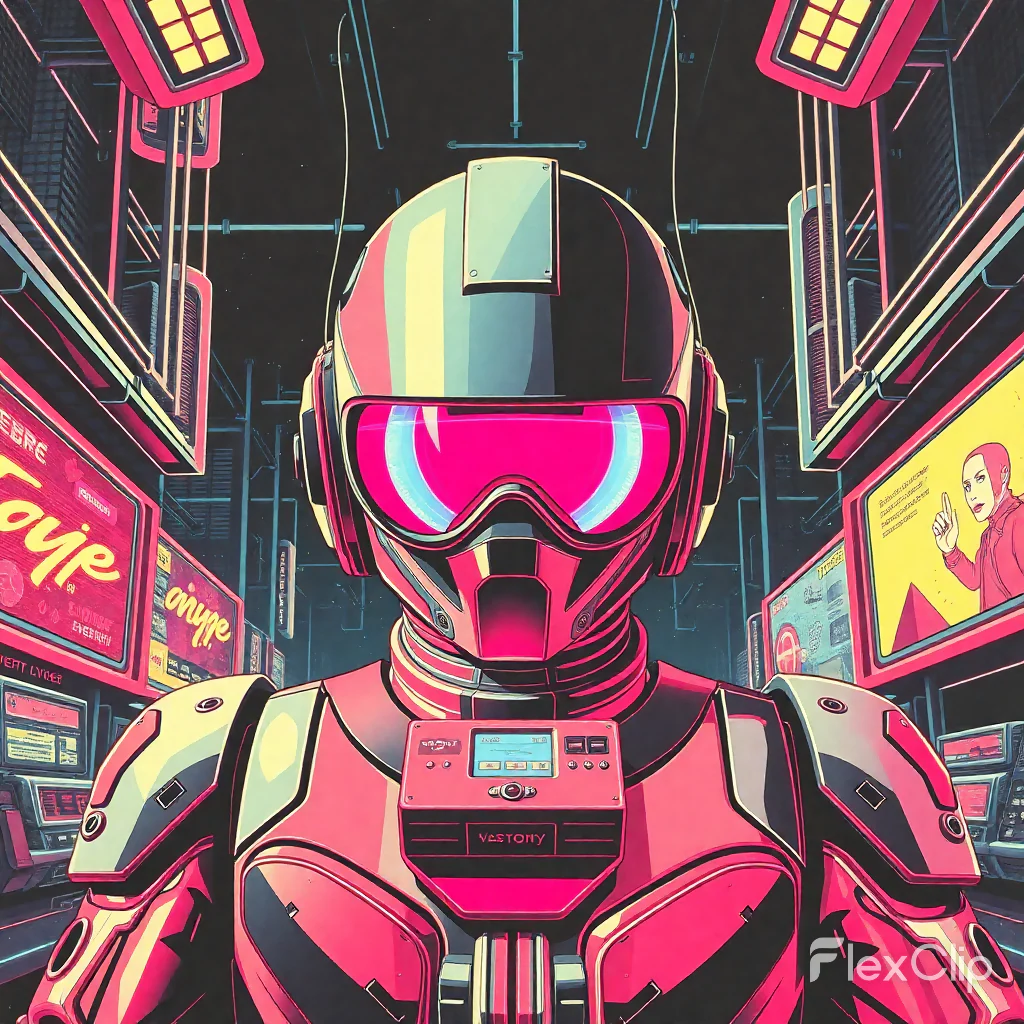 Neon City Sentinel