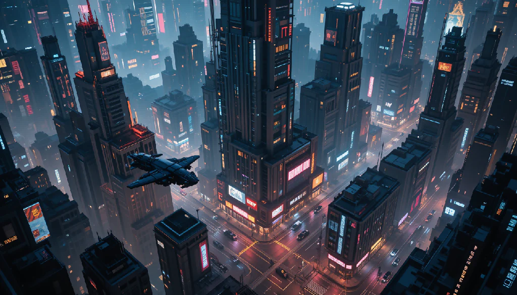 Neon Cyberpunk City