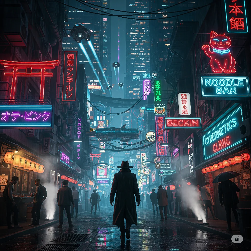 Neon Dreams: Cyberpunk City Nights