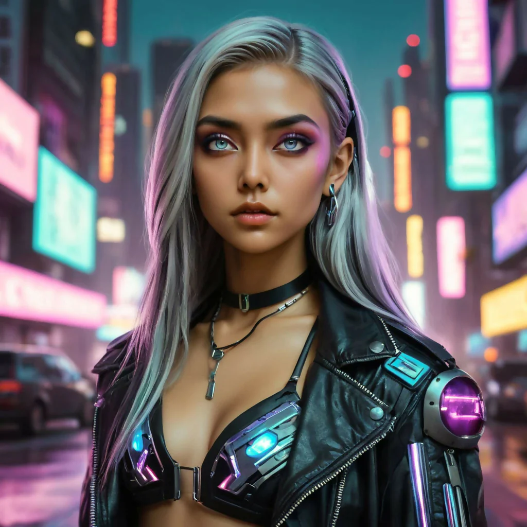 Neon Nexus: Beauty in the Machine