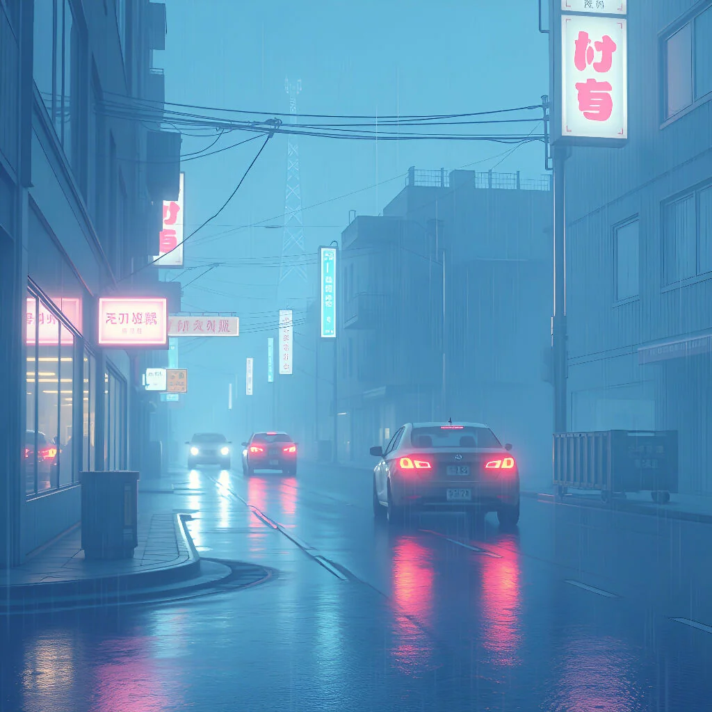 Neon Rain Reverie