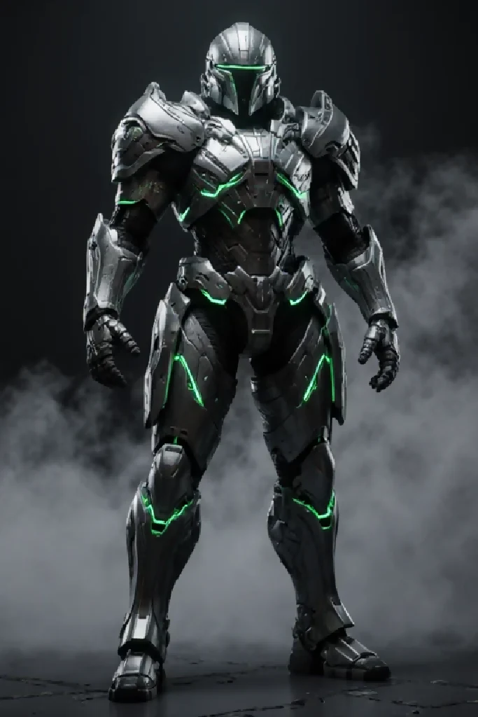 “Neon Sentinel: Futuristic Armored Warrior” - Image 7