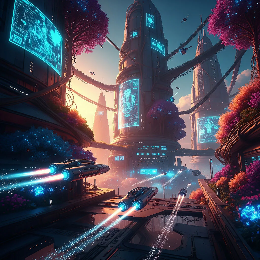 Neon Skyline of Tomorrow