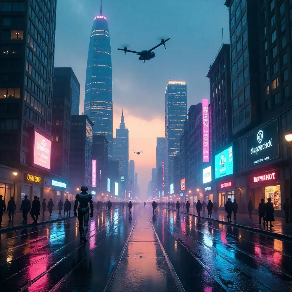 Neon Streets of Neo-Metropolis