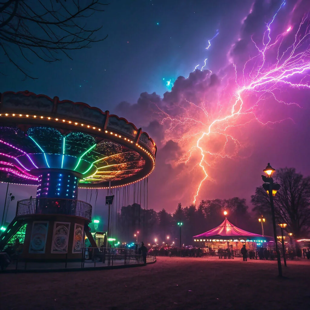 Neon Thunder at the Carnival
