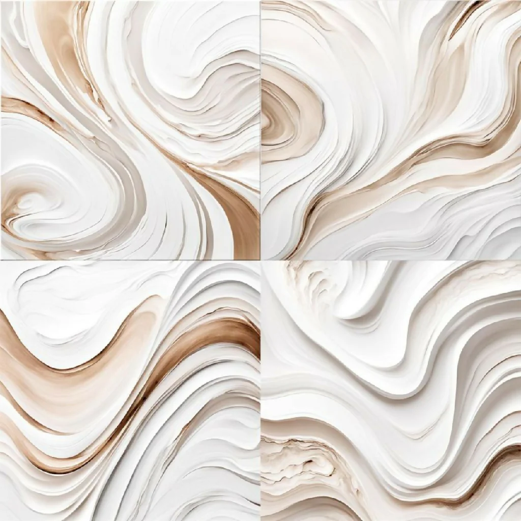 Neutral wavy white - Image 8