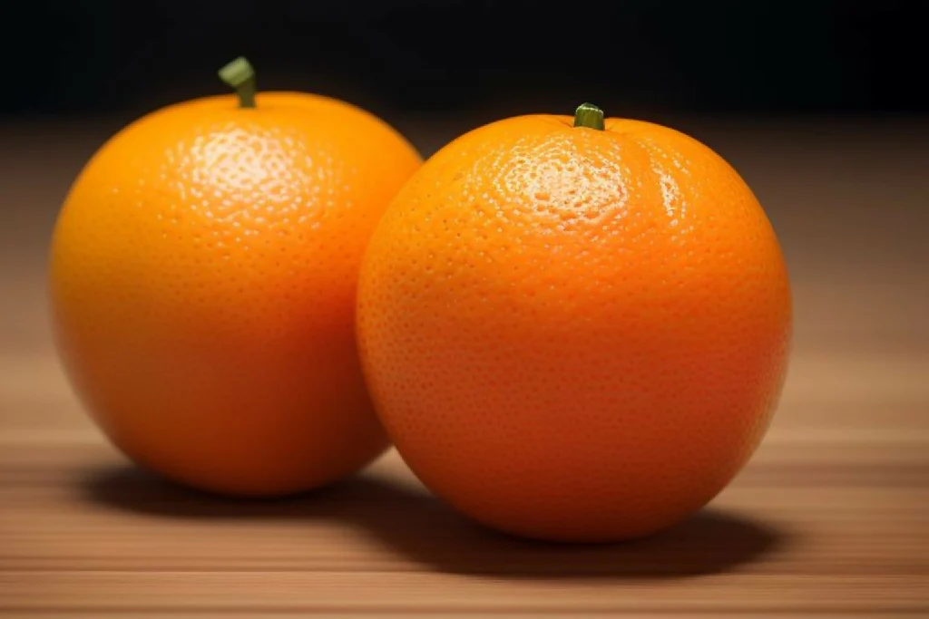 Oranges on a Wooden Floor