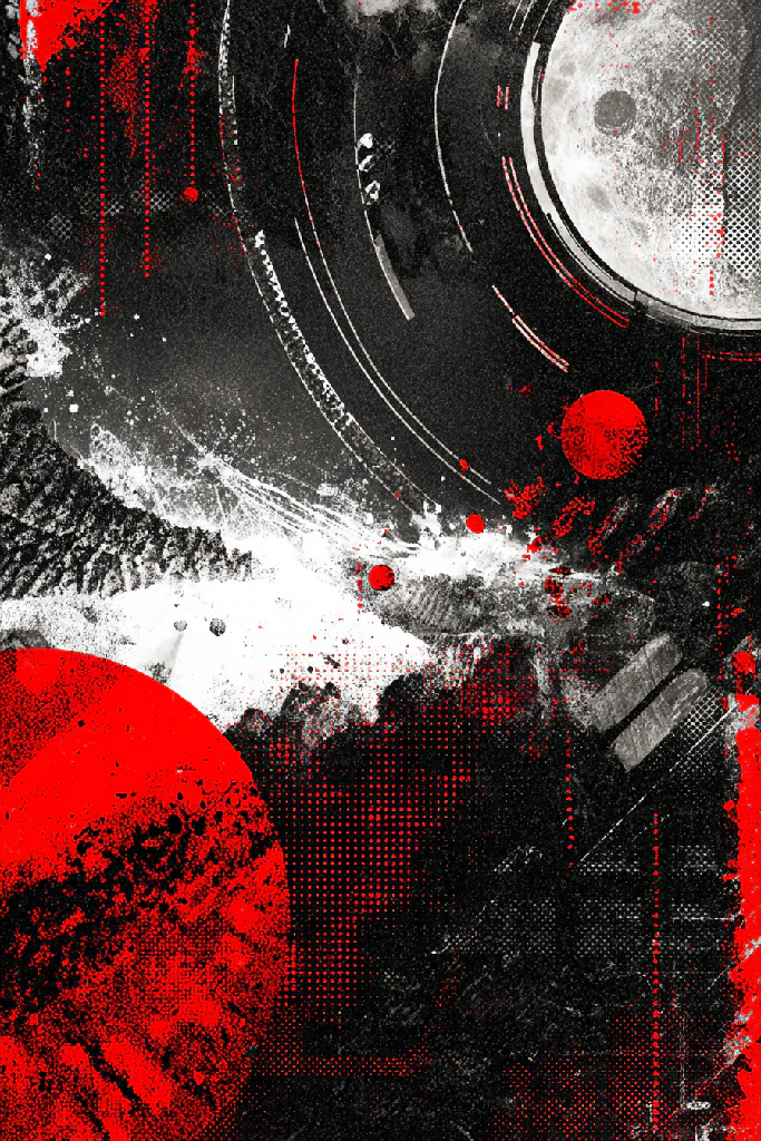 Orbital Chaos: Red Moons and Splatter Geometry