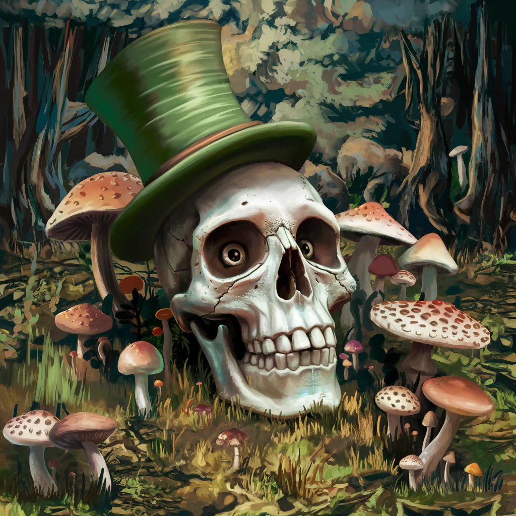 Overgrown Mushroom Skull 1