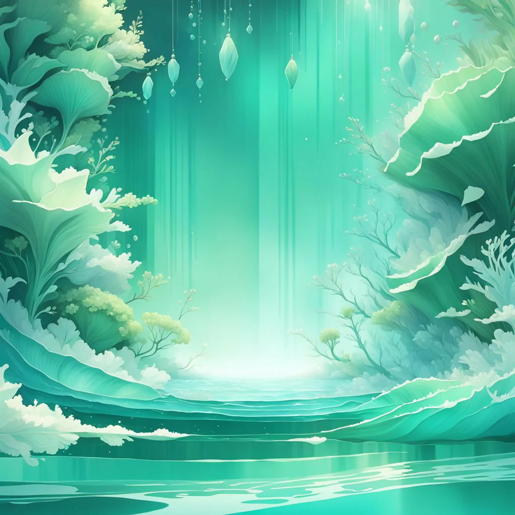 Pale green scenery