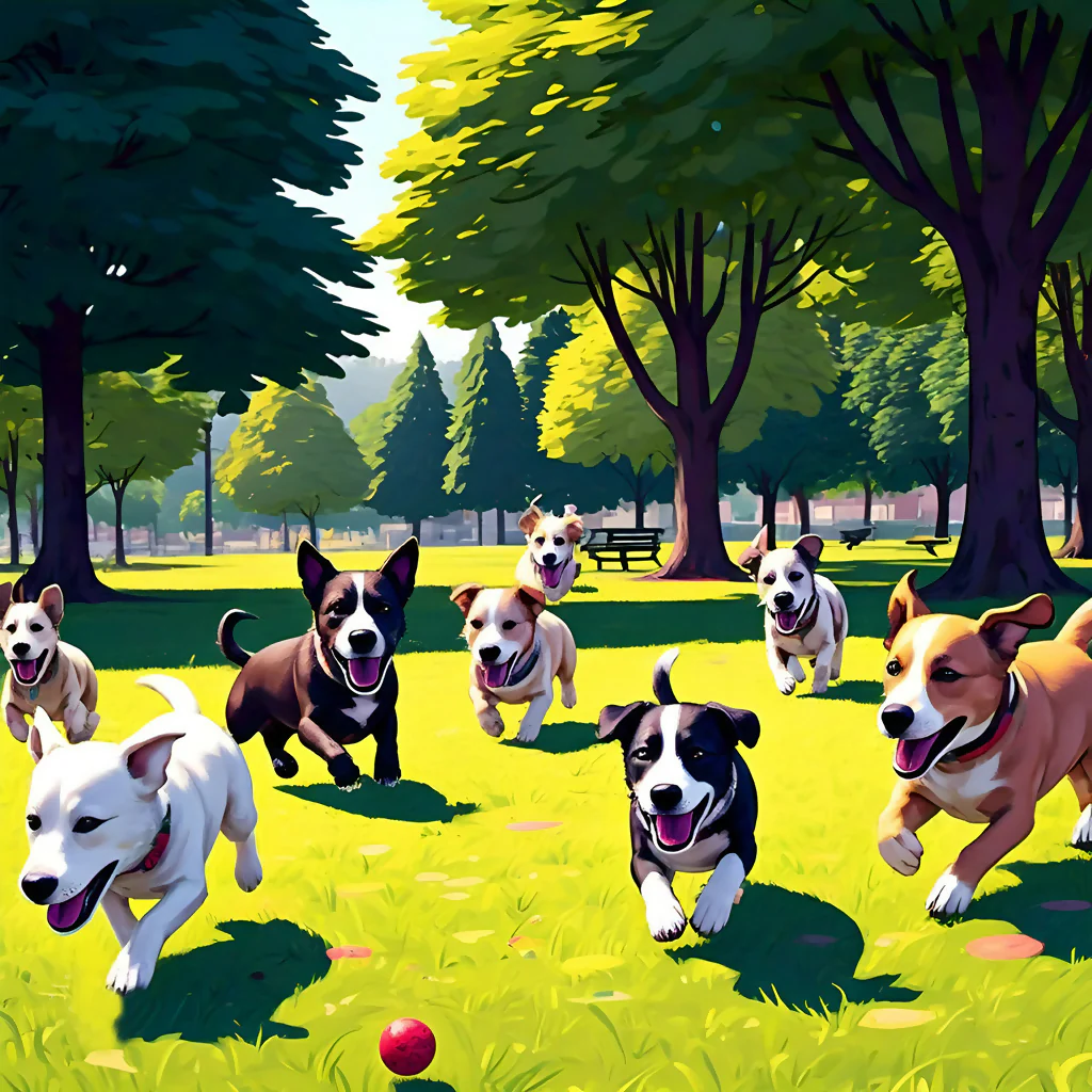 Parkside Paws: A Day of Play