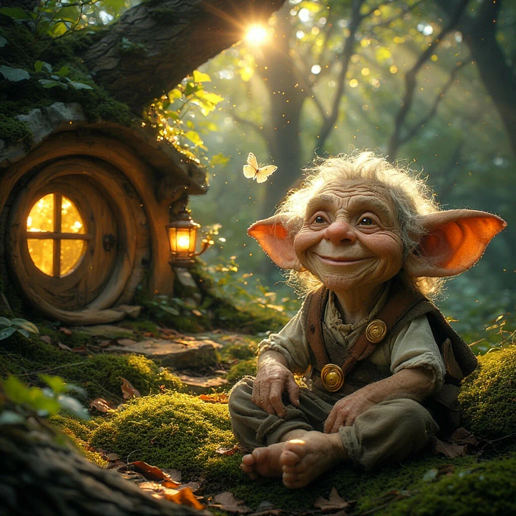Peaceful and contented woodland dweller