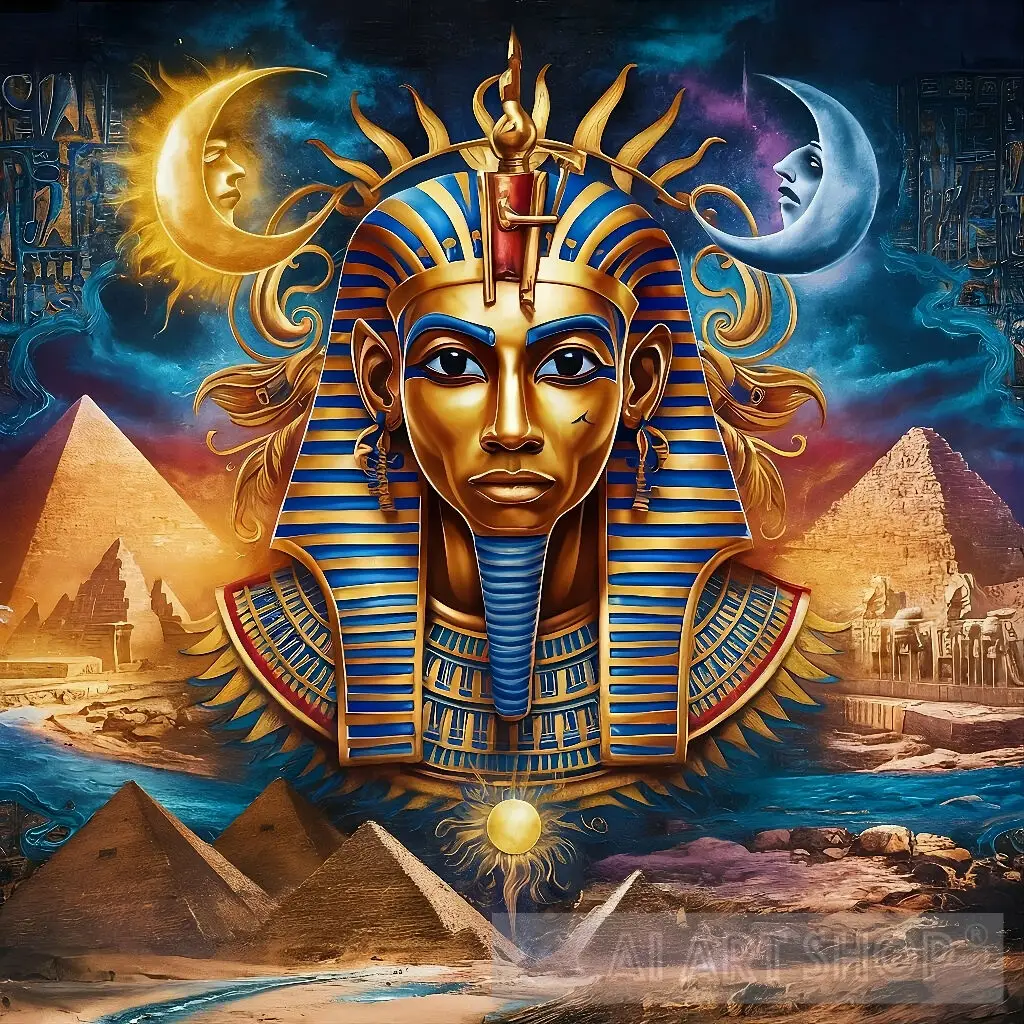 Pharaohs with pyramids