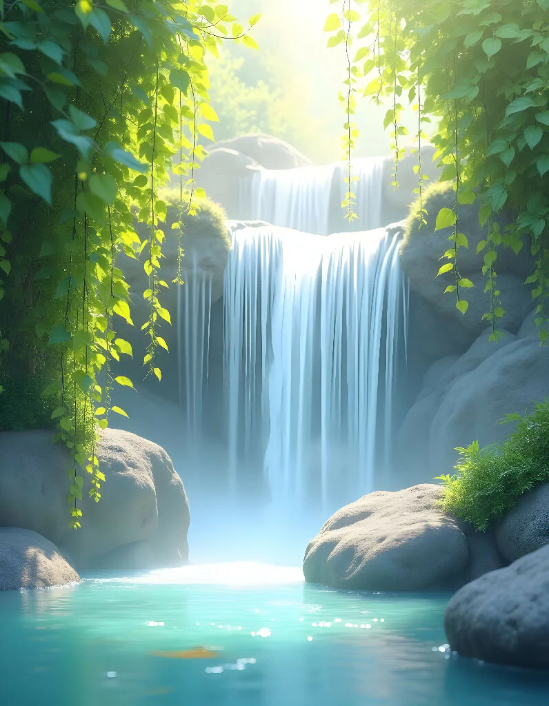 Picturesque Waterfall Serenity