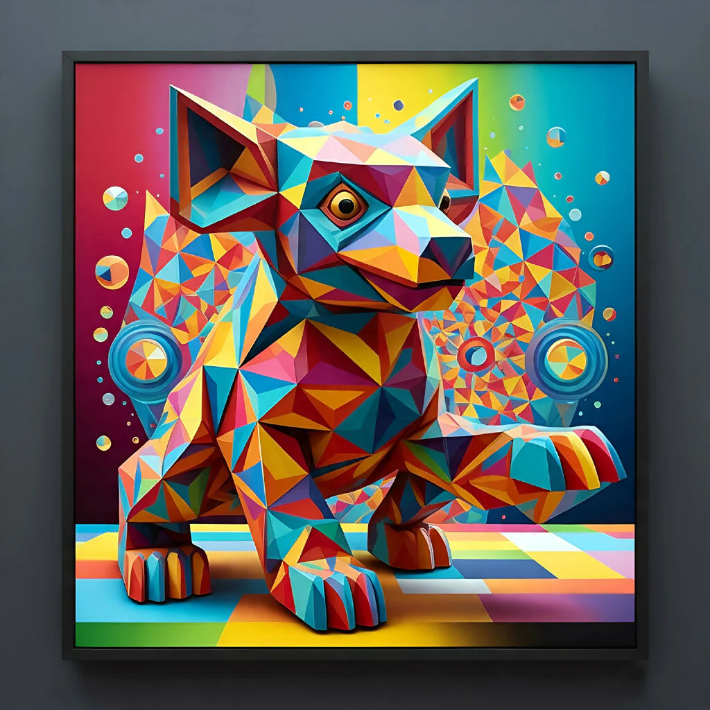 Pixel Paws: The Geometric Guardian