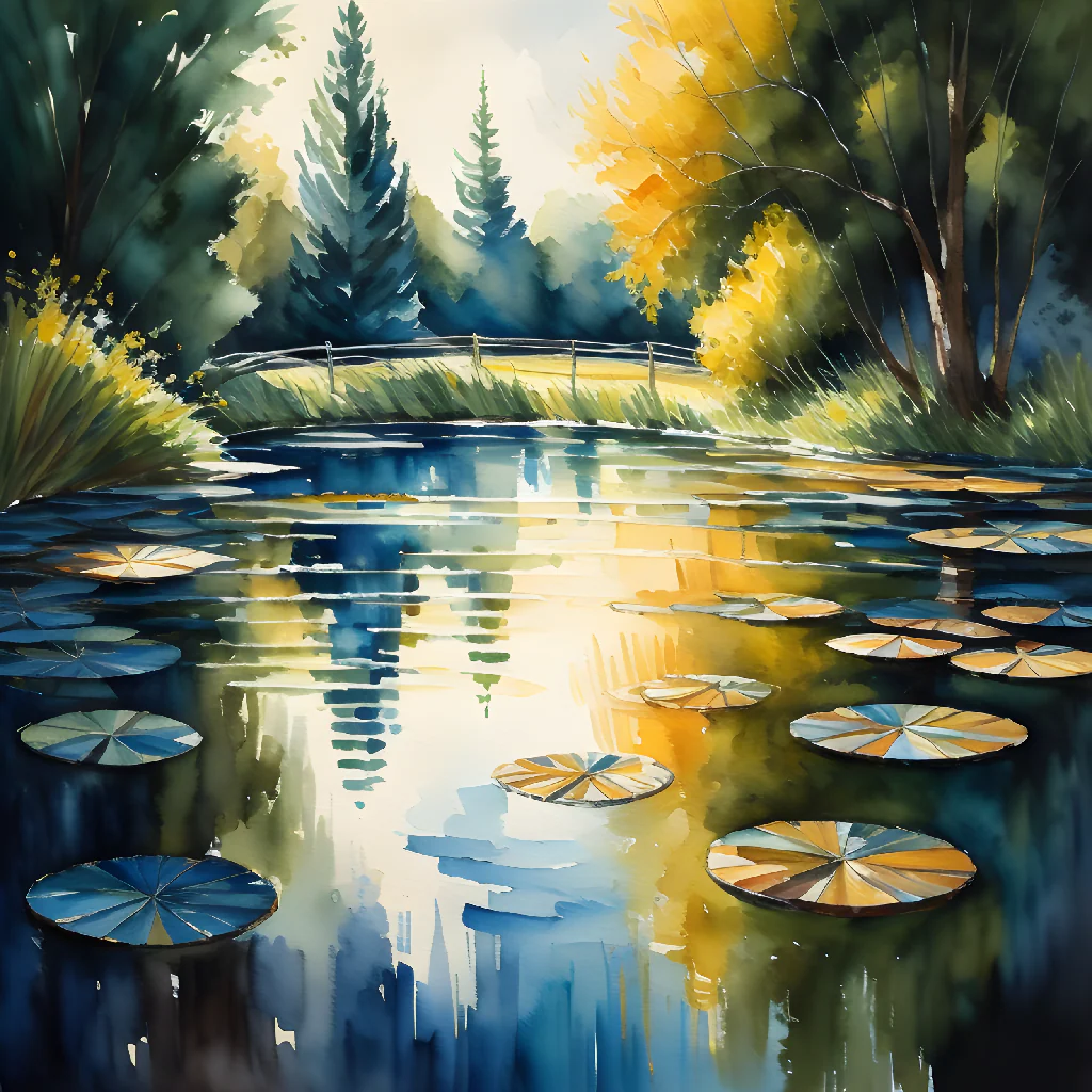 pond of lilies
