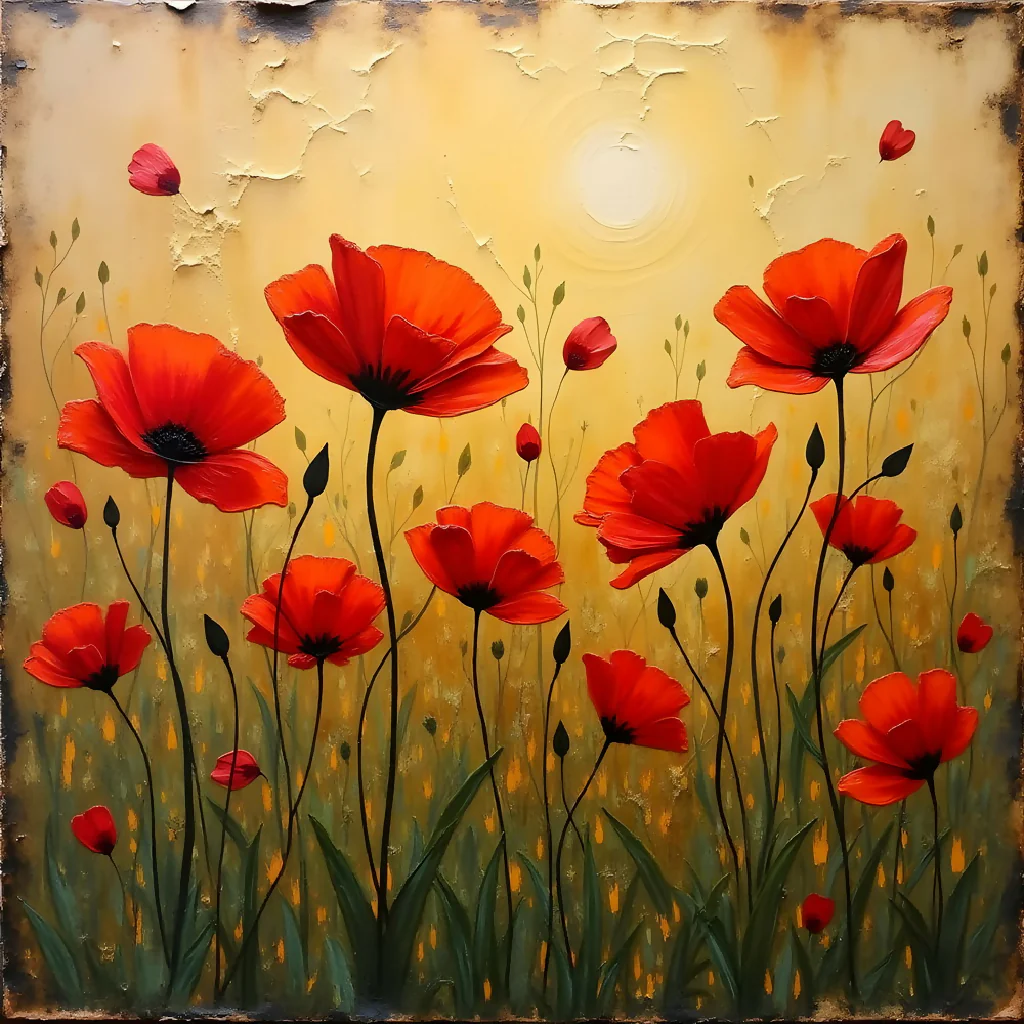 Poppy Flower Field