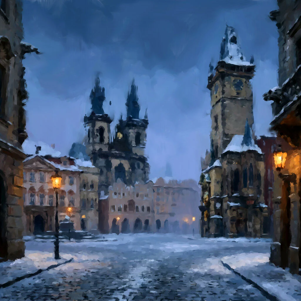 Prague Winter Solitude