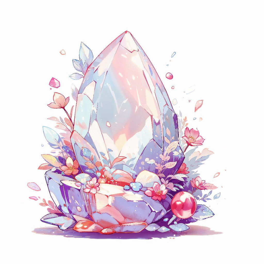 Printable Gems - Angel Aura Quartz 2