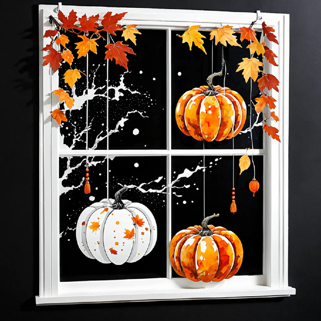 Pumpkins and Autumn Leaves #1 - Image 3