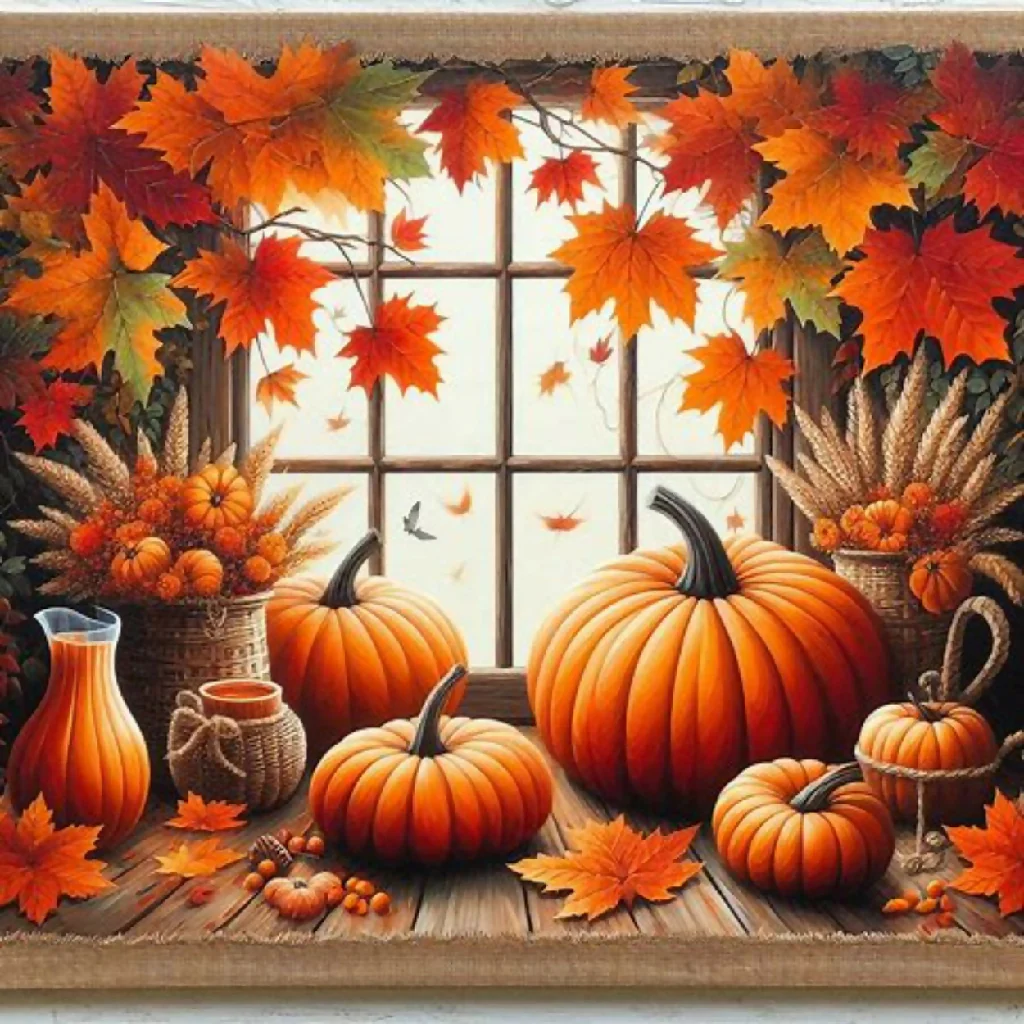Pumpkins and Autumn Leaves #1 - Image 5