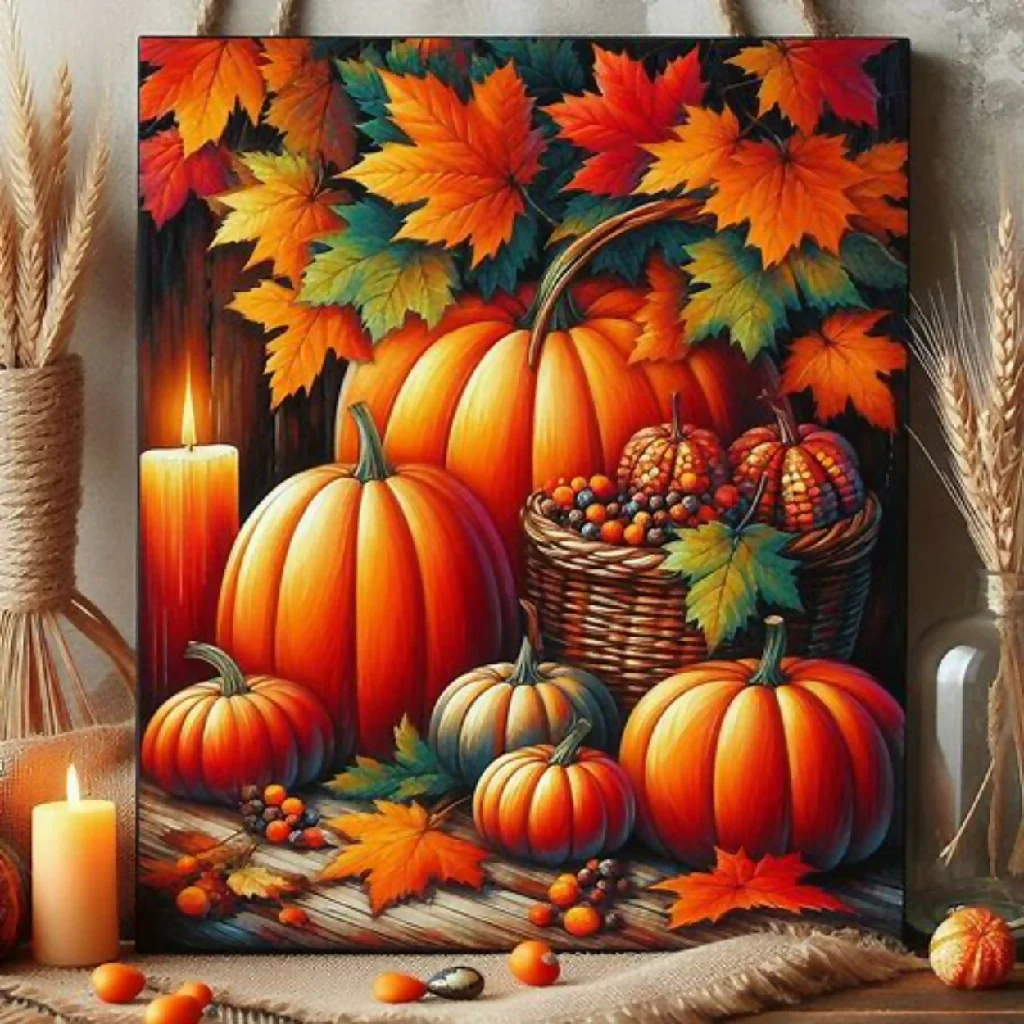Pumpkins and Autumn Leaves #1 - Image 8