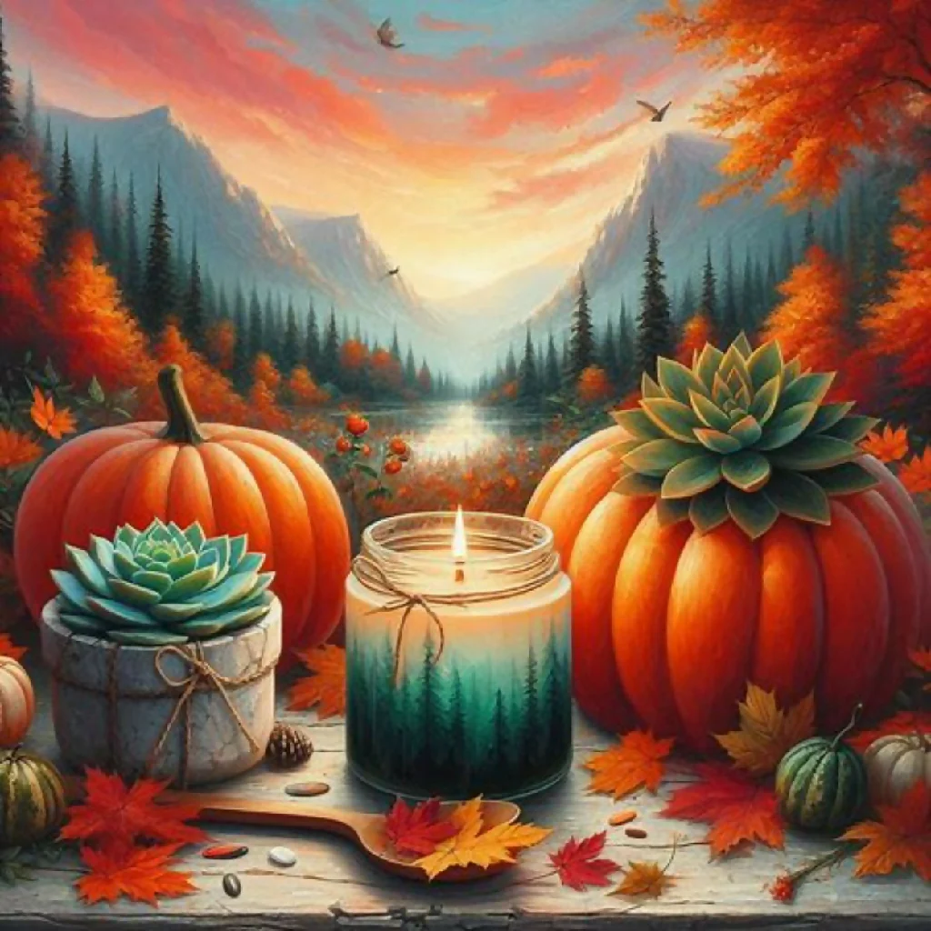 Pumpkins and Autumn Leaves - Image 8