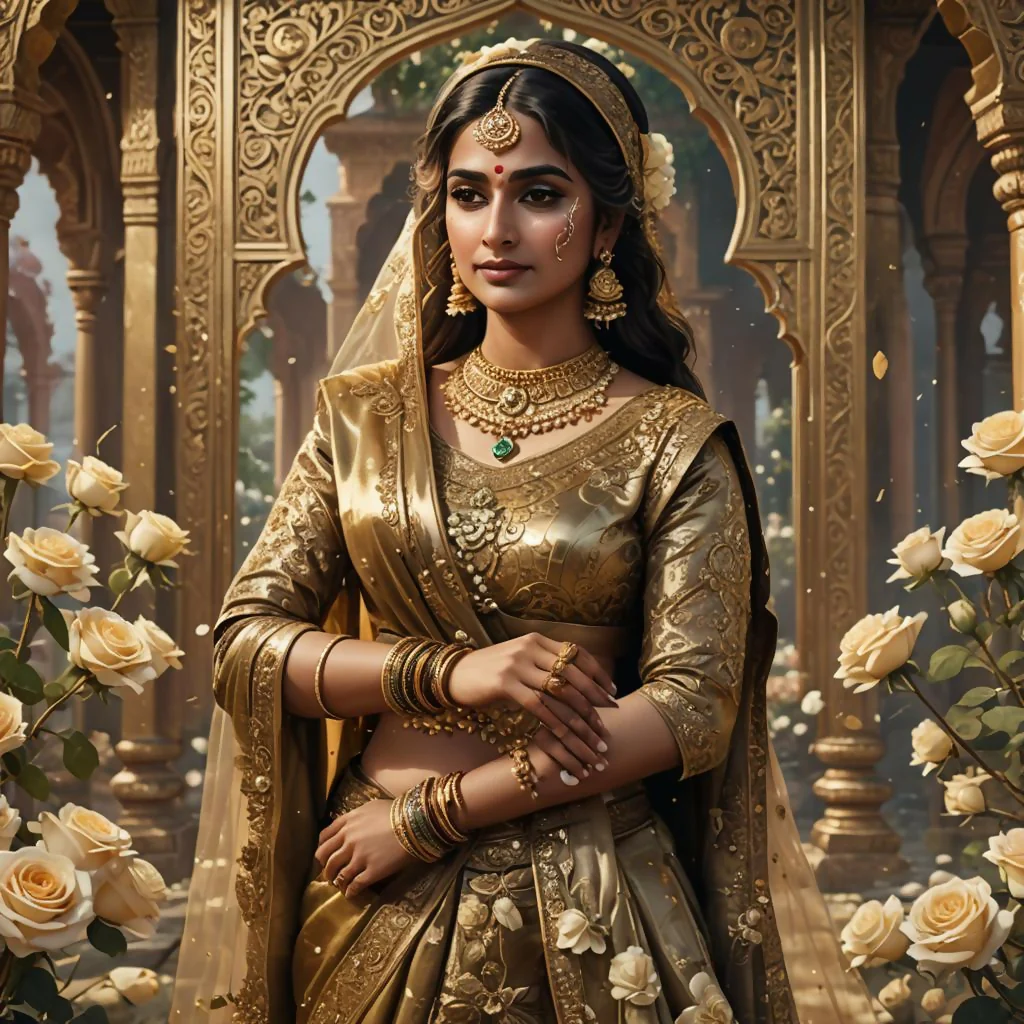 Punjabi bride in gold 3