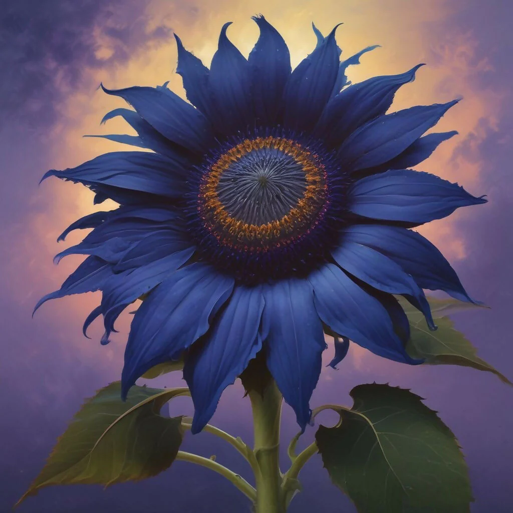 Purple sunflower