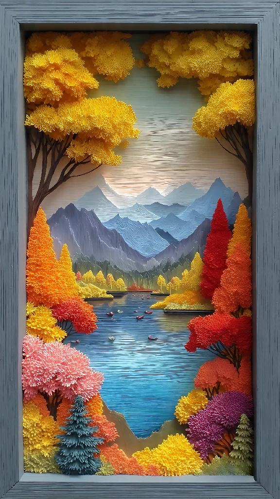 Radiant Forest Reflections at Sunset