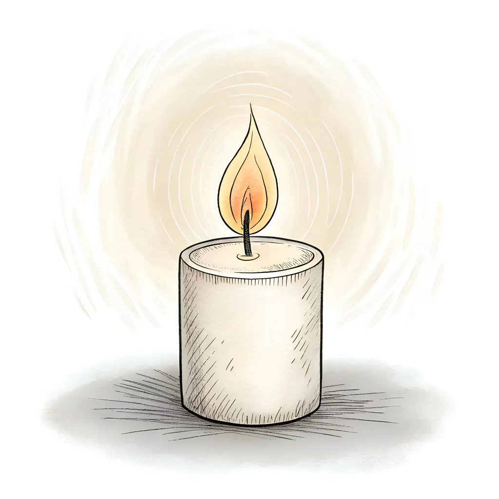 Radiant Glow Candle Art