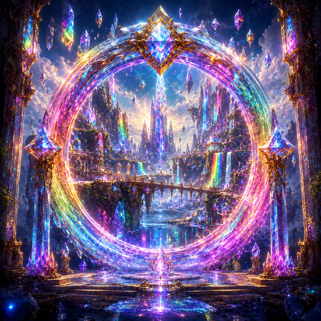 Rainbow Crystal Portal To Floating Island Kingdom