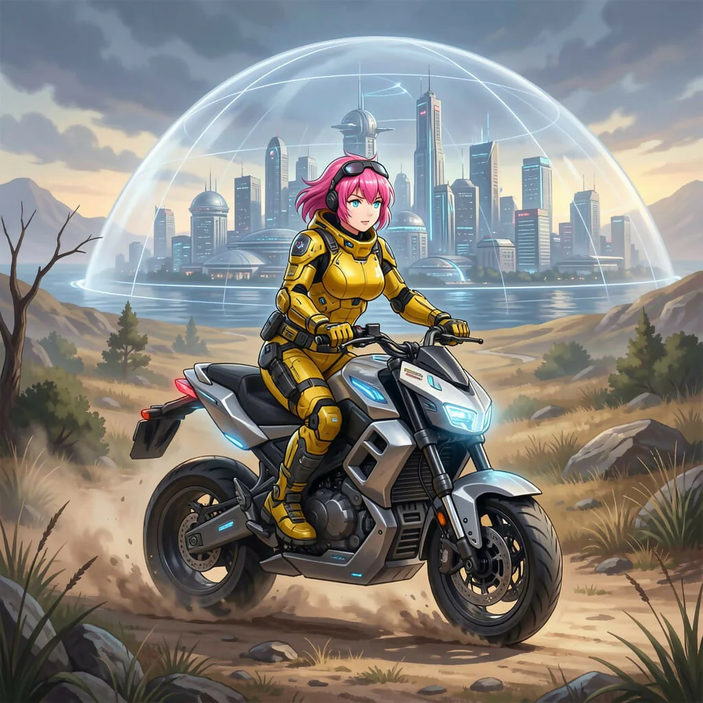 Rider Beyond the Dome
