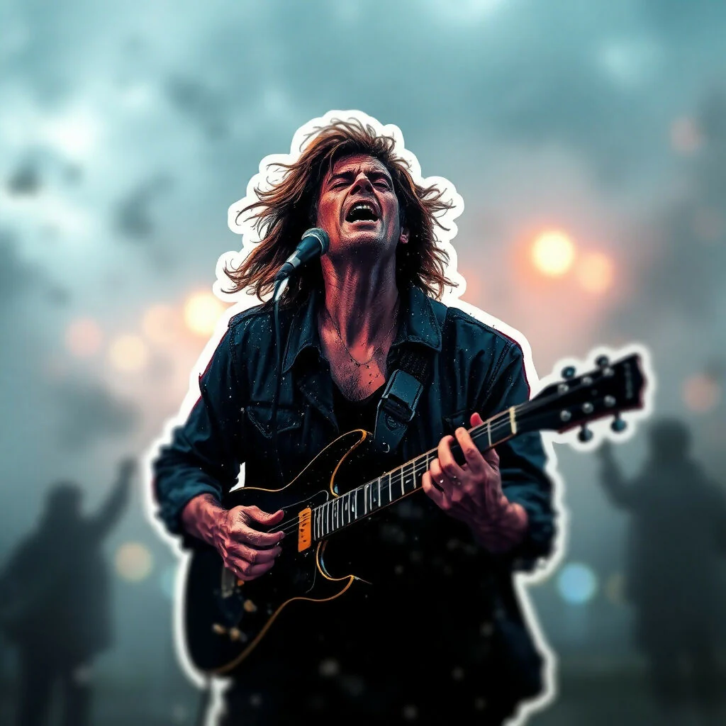 Rock Guitarist Digital Art – High-Resolution AI Artwork - Image 5