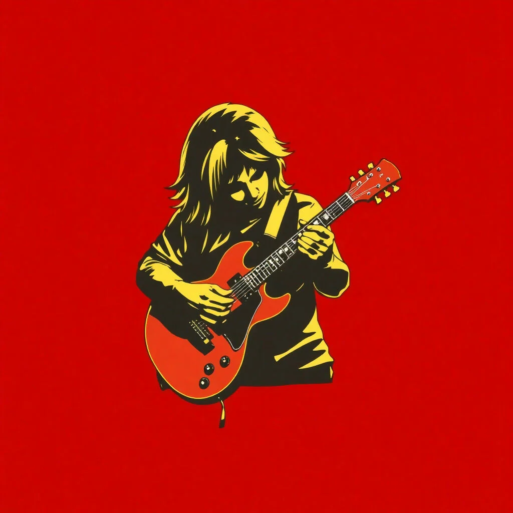 Rock Guitarist Digital Art – High-Resolution AI Artwork - Image 6