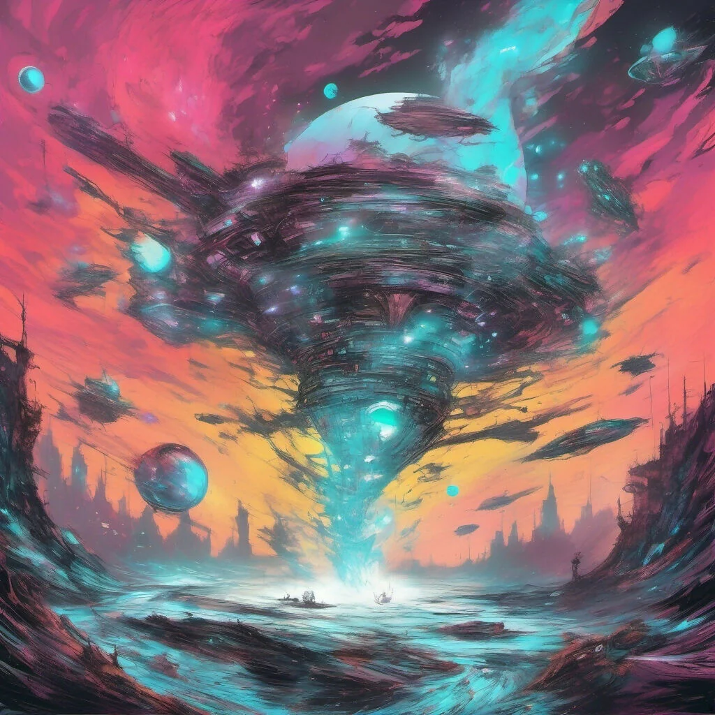 Rogue Quantum Storm in a Distant Galaxy