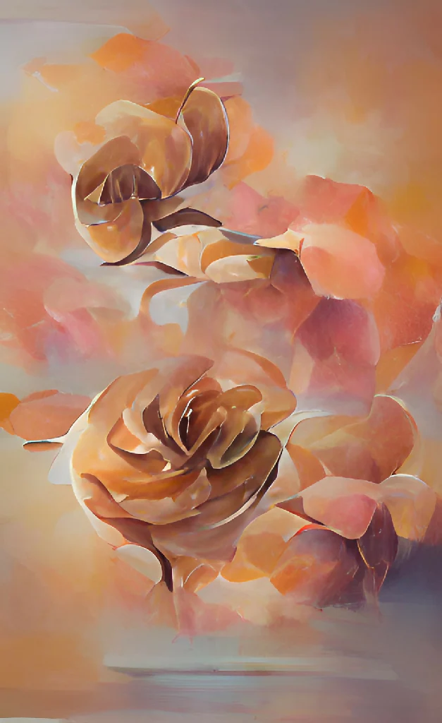 ? Rose Gold Floral Print ?