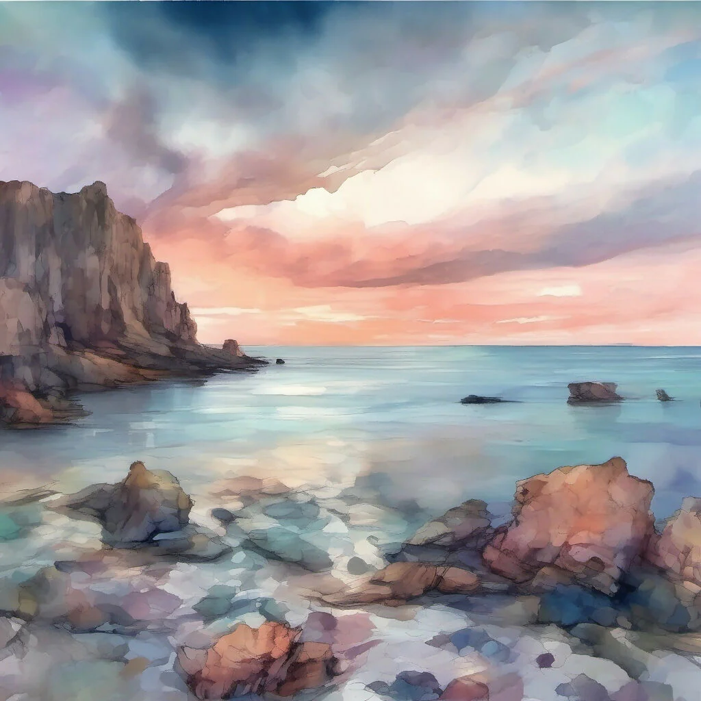 Rugged Coastline and Reflective Tide Pools