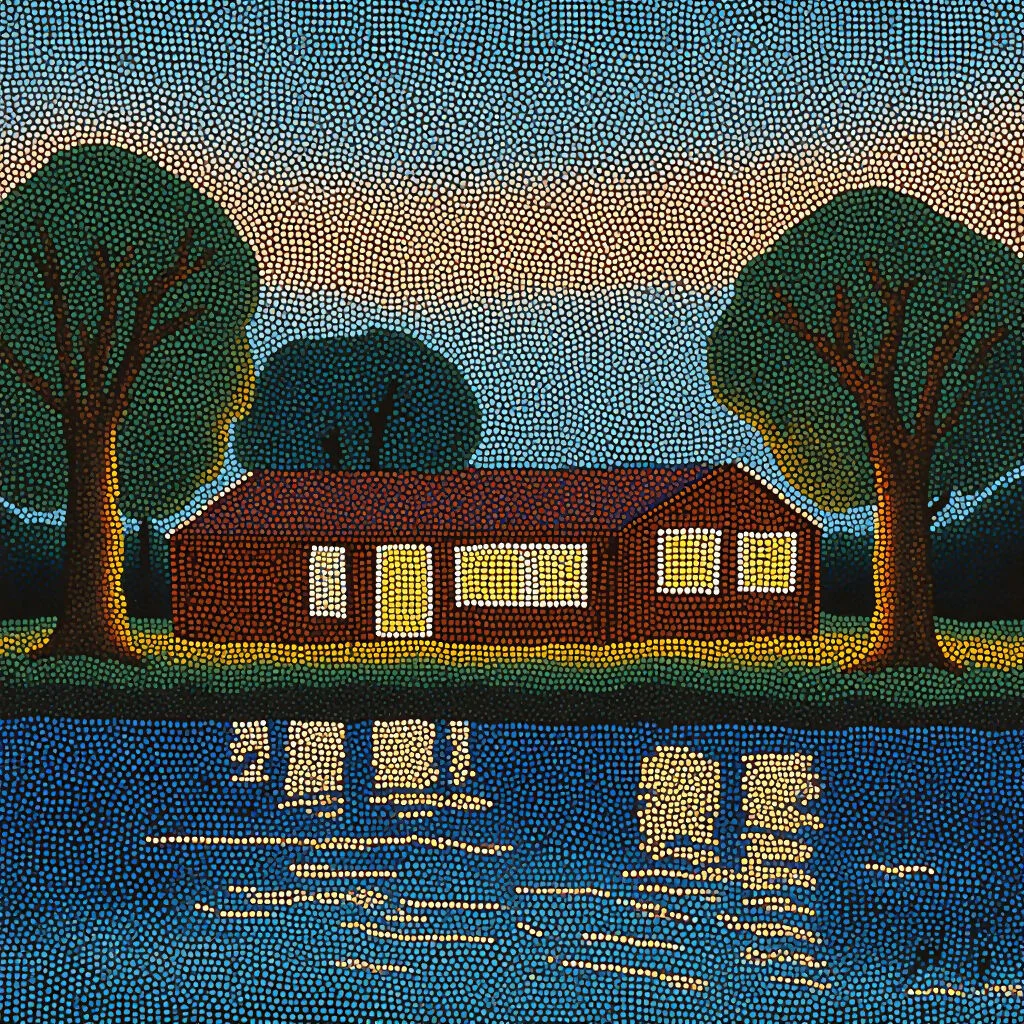 Sacred Cabin at Twilight