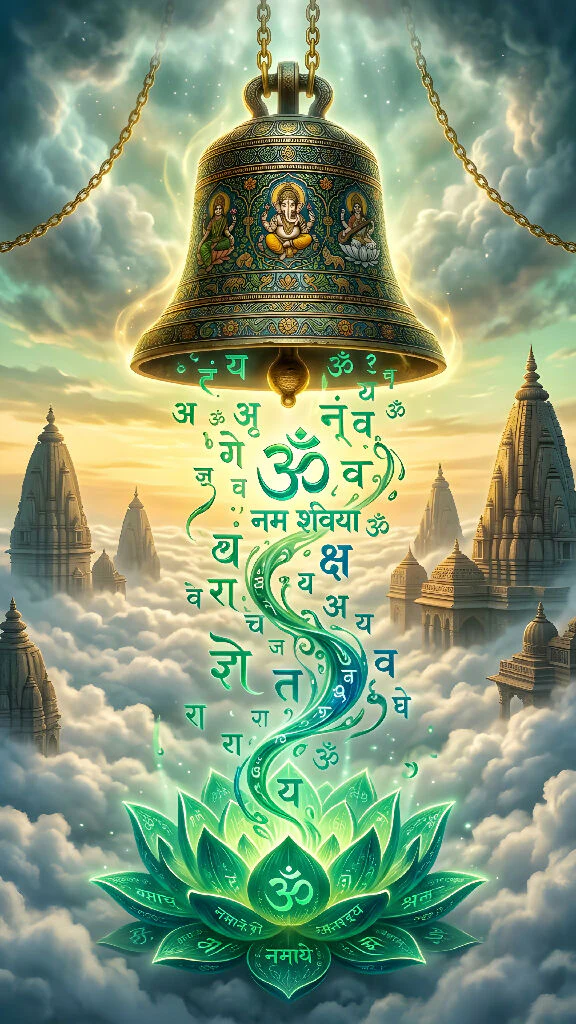 Sacred Resonance: The Celestial Bell of Om