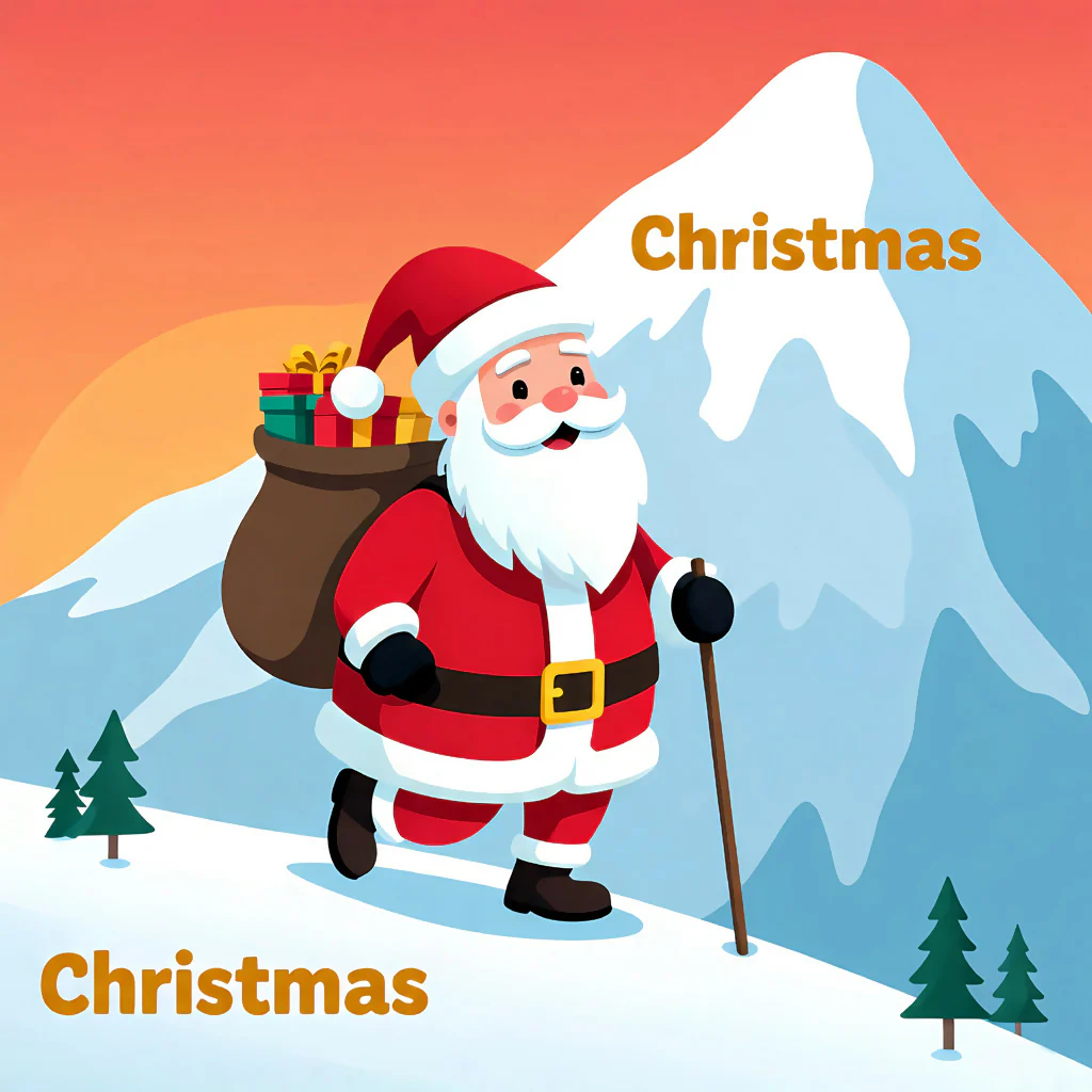 Santa’s Christmas Mountain Journey
