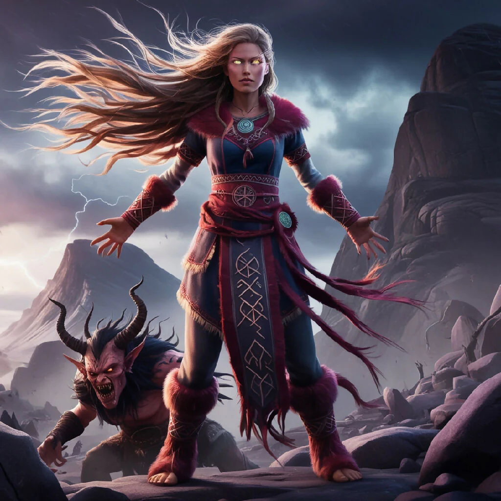 Scandinavian Shaman woman - Image 3