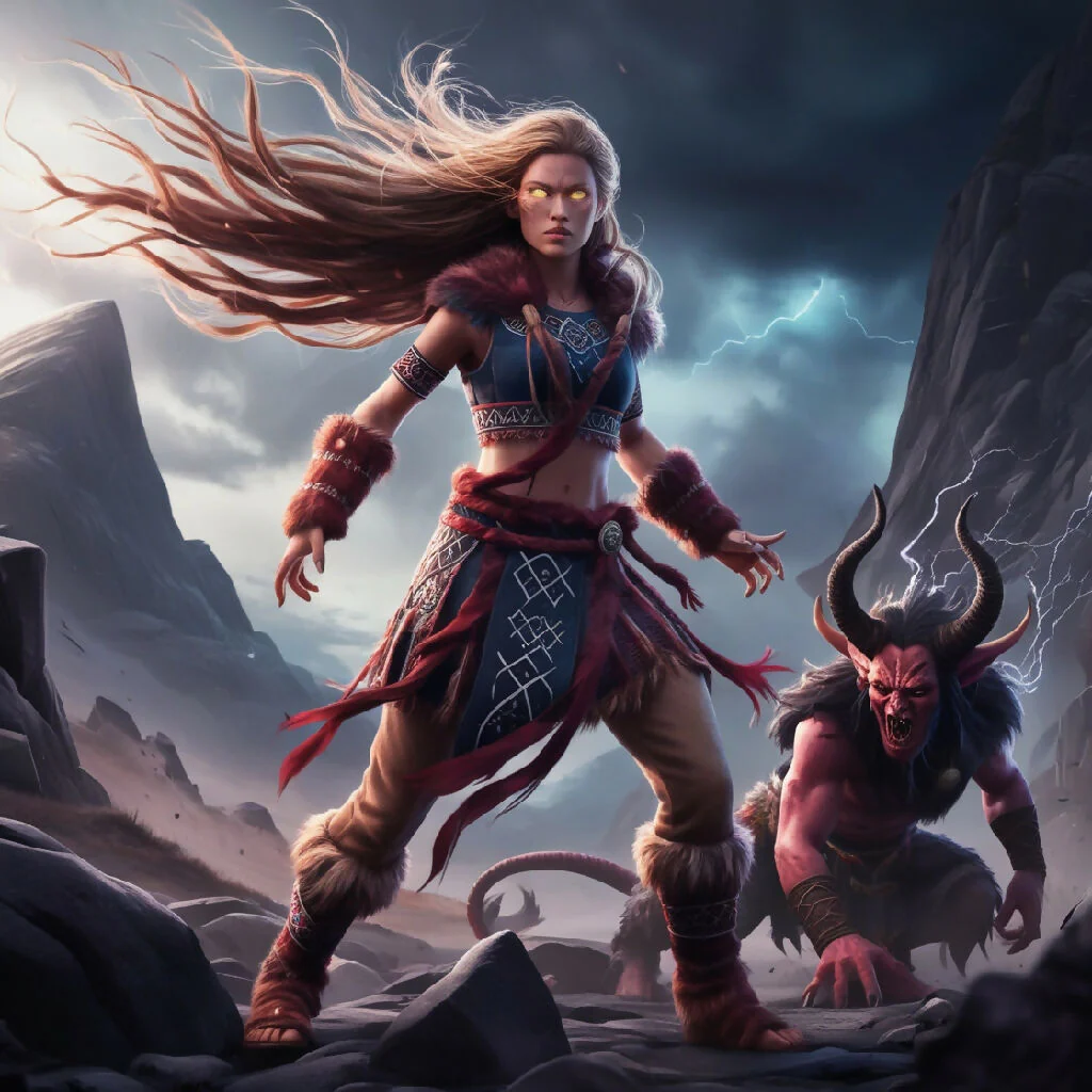 Scandinavian Shaman woman - Image 4