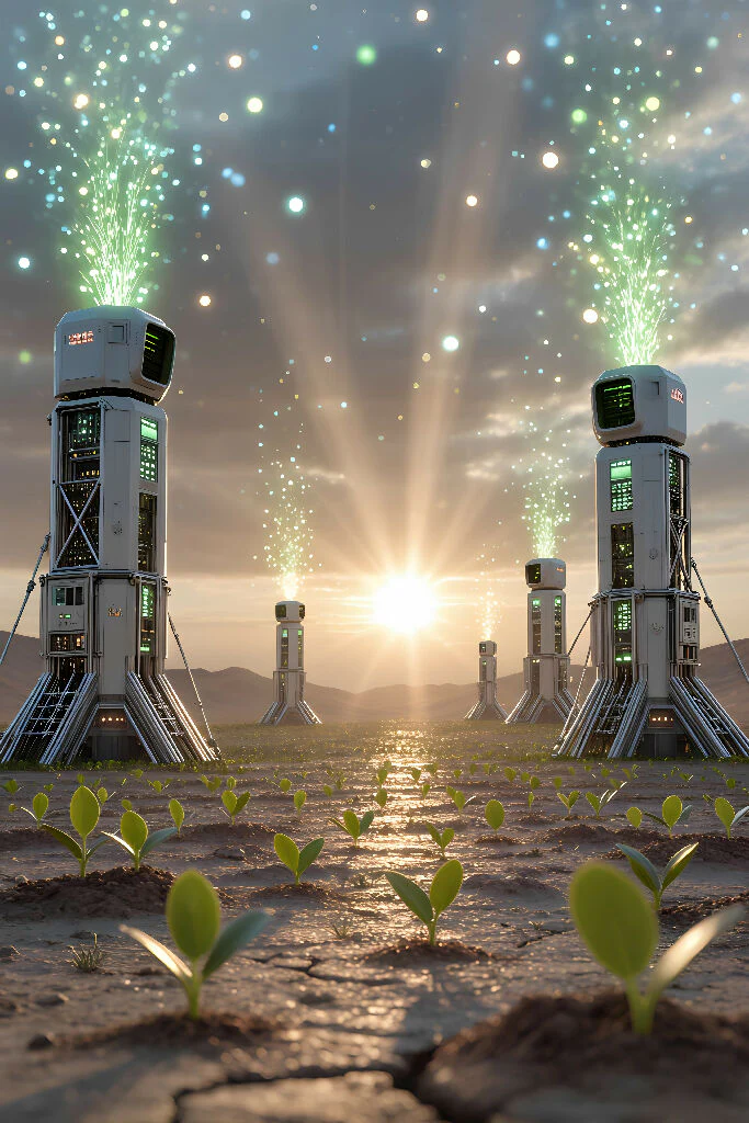 Seed Towers in Desert Plains