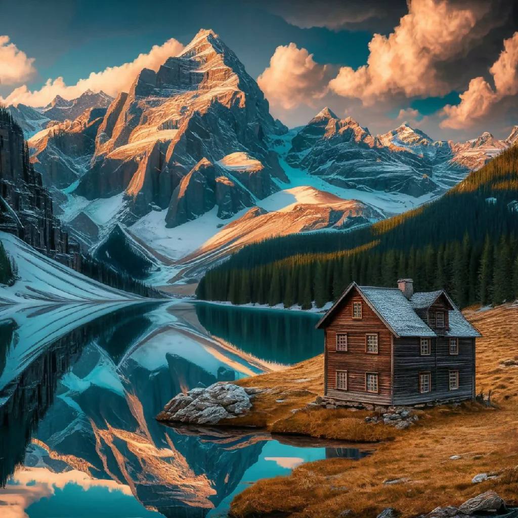 Serene Mountain Cabin by the Lake - Image 2