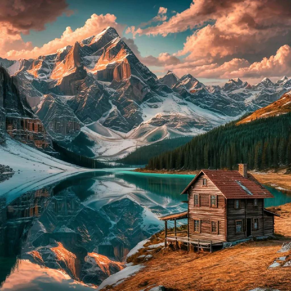 Serene Mountain Cabin by the Lake - Image 4