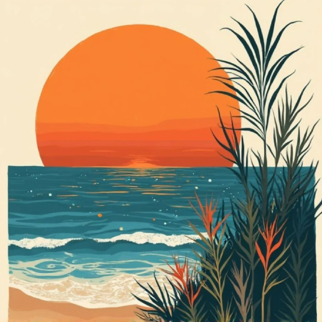 Serene Sunset Vista Coastal Calm - Image 6