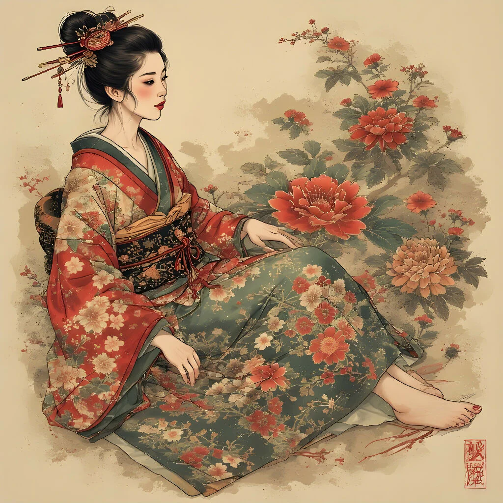 Serenity Among Blossoms