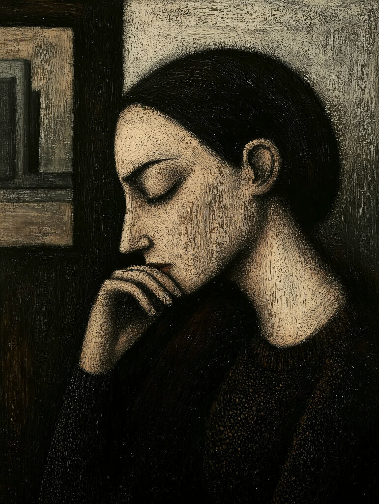 Shadow of Thought – Contemplative Figure