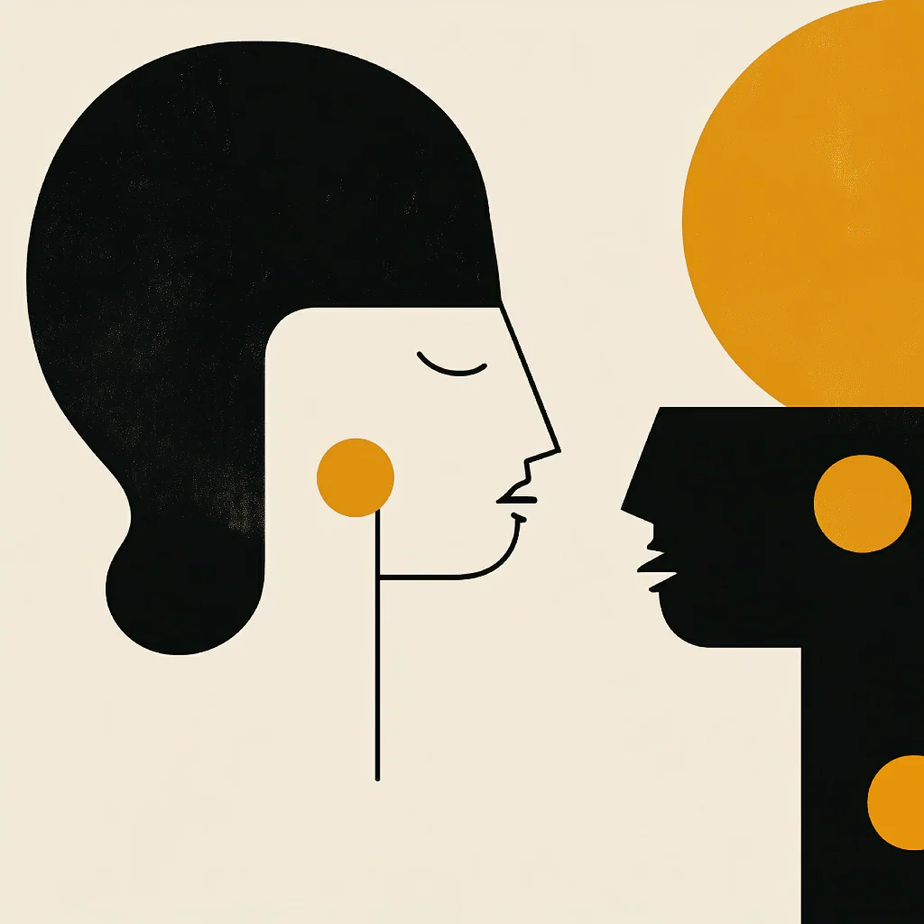 Shared Silence – Minimalist Face Dialogue